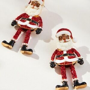 NWT BaubleBar Santa Claus Is Coming To Town Drop Earrings